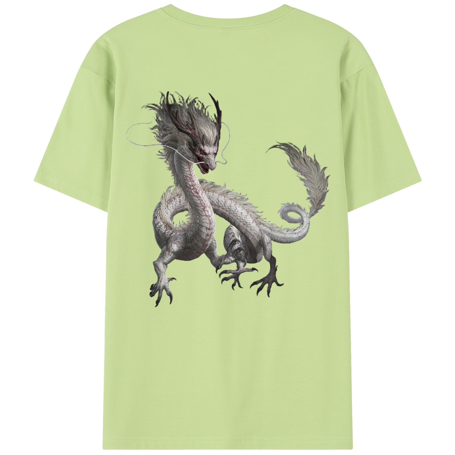 （画像用） Ne Zha 2 ナタ 魔童の大暴れ 綿100％半袖Tシャツ（背面プリント）